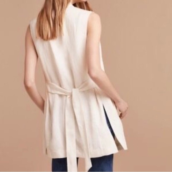 Aritzia Wilfred Niveau Linen longline vest - Picture 2 of 8